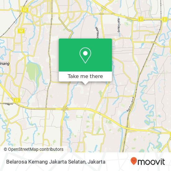 Belarosa Kemang Jakarta Selatan map