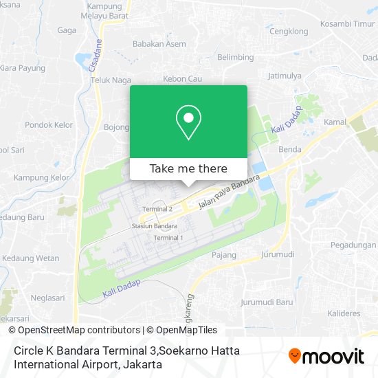 Circle K Bandara Terminal 3,Soekarno Hatta International Airport map