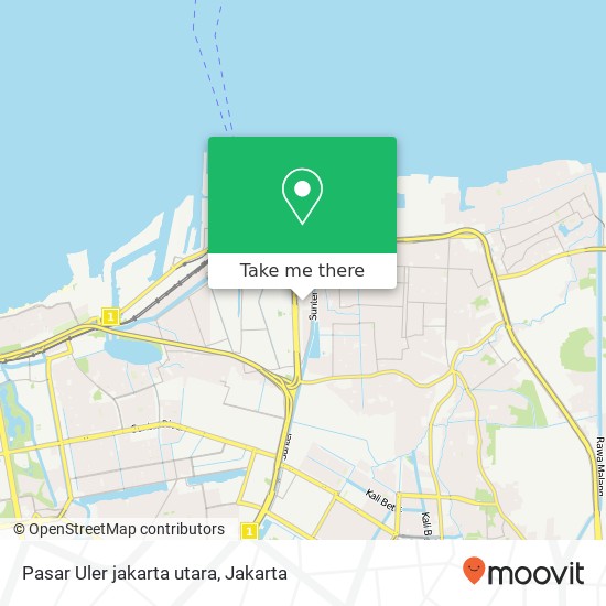 Pasar Uler jakarta utara map