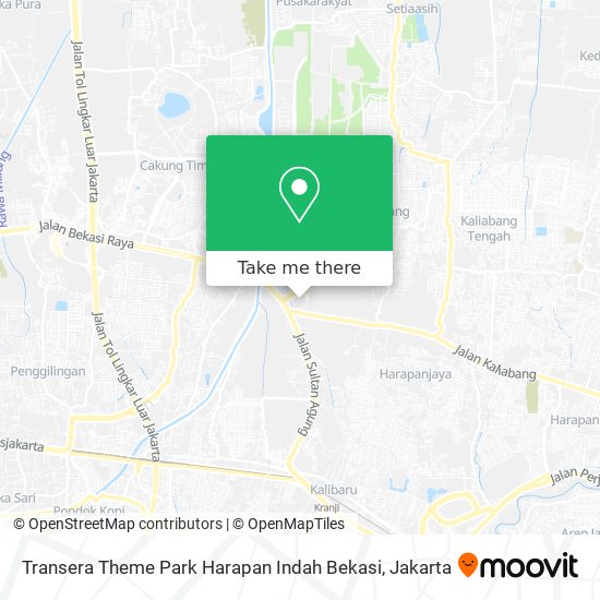 Transera Theme Park Harapan Indah Bekasi map