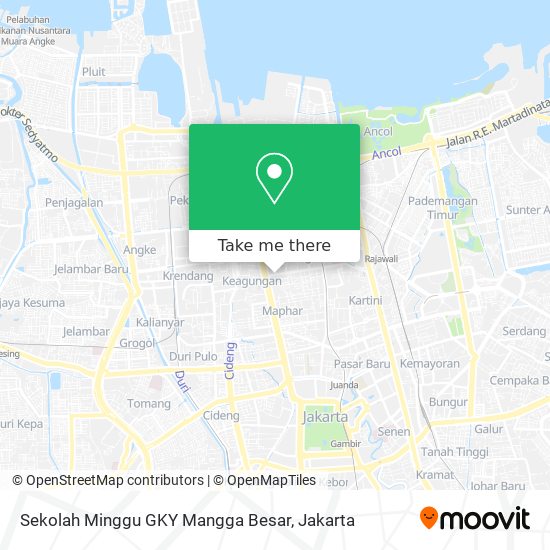 Sekolah Minggu GKY Mangga Besar map