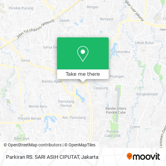 Parkiran RS. SARI ASIH CIPUTAT map