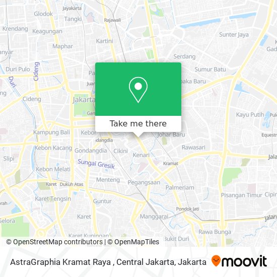 AstraGraphia Kramat Raya , Central Jakarta map