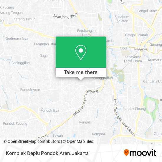 Komplek Deplu Pondok Aren map