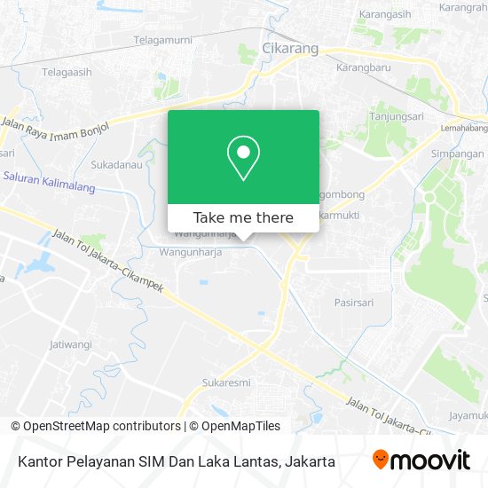 Kantor Pelayanan SIM Dan Laka Lantas map