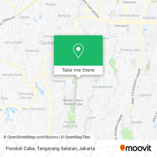 Pondok Cabe, Tangerang Selatan map