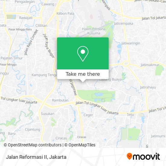 Jalan Reformasi II map