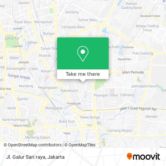 Jl. Galur Sari raya map