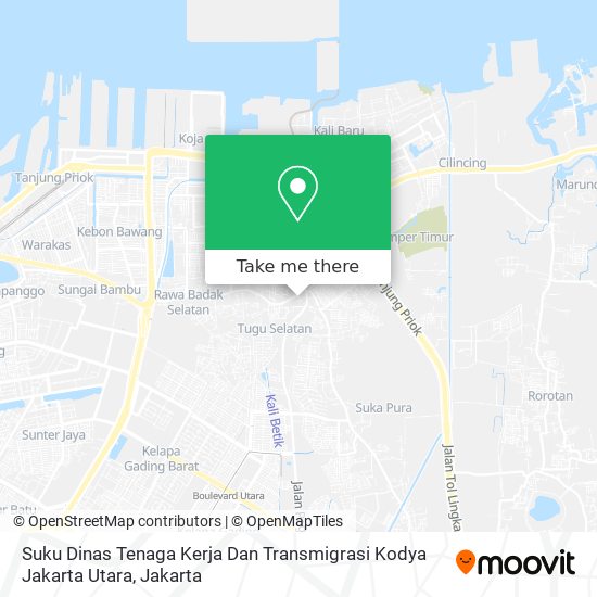 Suku Dinas Tenaga Kerja Dan Transmigrasi Kodya Jakarta Utara map