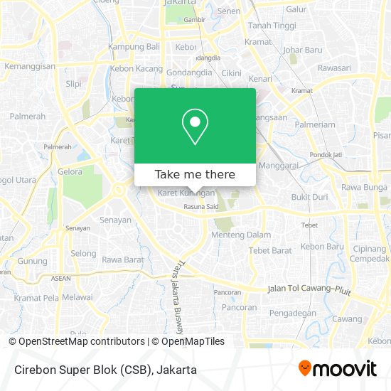Cirebon Super Blok (CSB) map