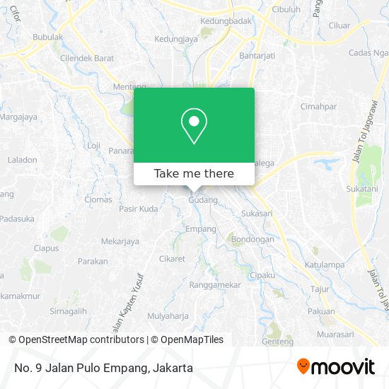 No. 9 Jalan Pulo Empang map