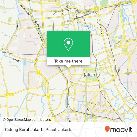 Cideng Barat Jakarta Pusat map