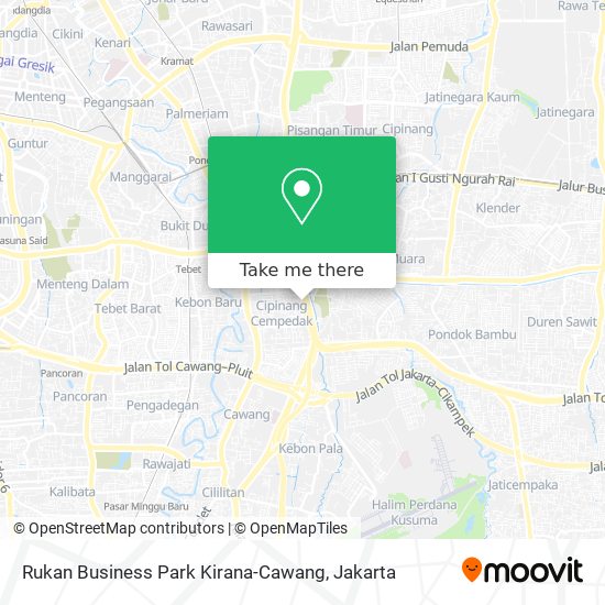 Rukan Business Park Kirana-Cawang map