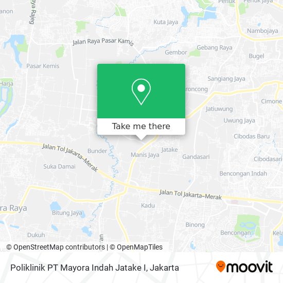 Poliklinik PT Mayora Indah Jatake I map