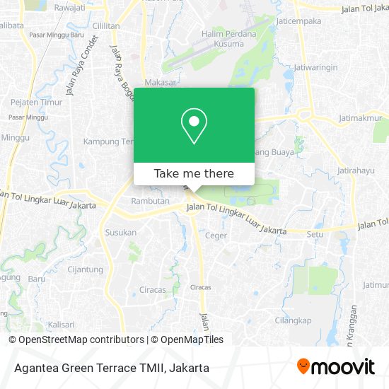 Agantea Green Terrace TMII map