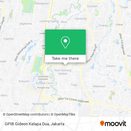 GPIB Gideon Kelapa Dua map