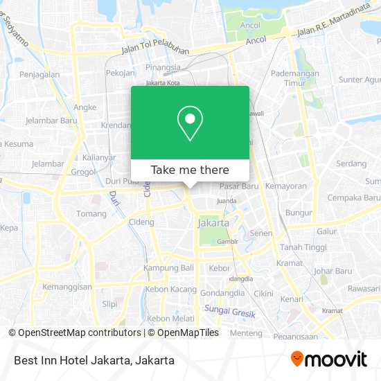 Best Inn Hotel Jakarta map