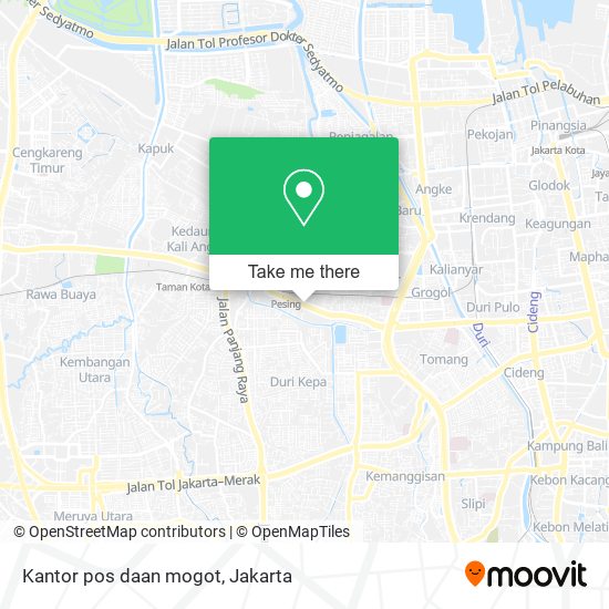 Kantor pos daan mogot map