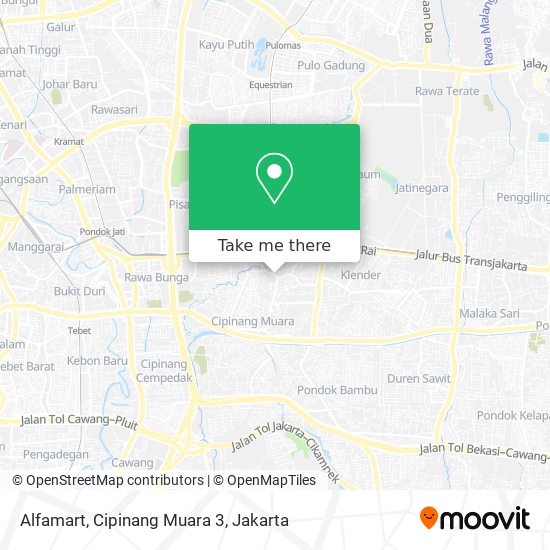 Alfamart, Cipinang Muara 3 map
