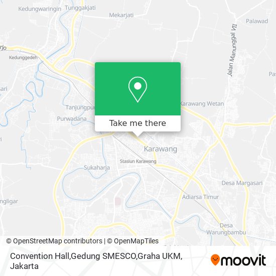 Convention Hall,Gedung SMESCO,Graha UKM map