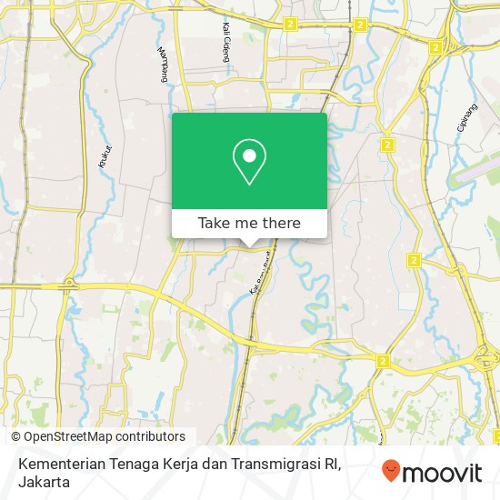 Kementerian Tenaga Kerja dan Transmigrasi RI map