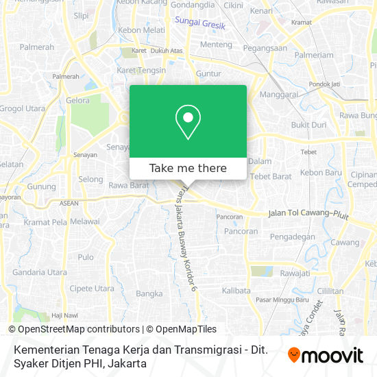 Kementerian Tenaga Kerja dan Transmigrasi - Dit. Syaker Ditjen PHI map