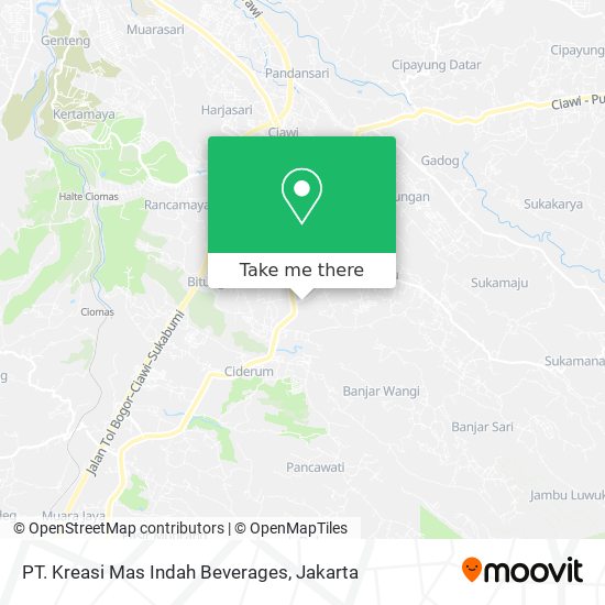 PT. Kreasi Mas Indah Beverages map