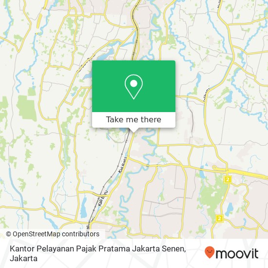 Kantor Pelayanan Pajak Pratama Jakarta Senen map