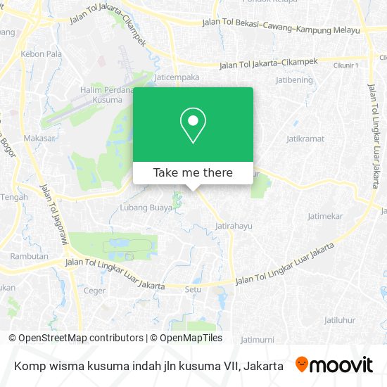 Komp wisma kusuma indah jln kusuma VII map