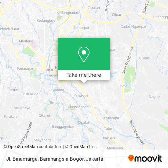 Jl. Binamarga, Baranangsia Bogor map