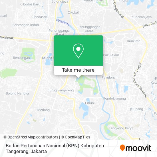 Badan Pertanahan Nasional (BPN) Kabupaten Tangerang map