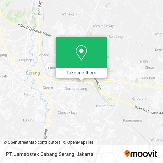 PT. Jamsostek Cabang Serang map