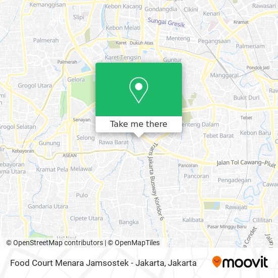 Food Court Menara Jamsostek - Jakarta map