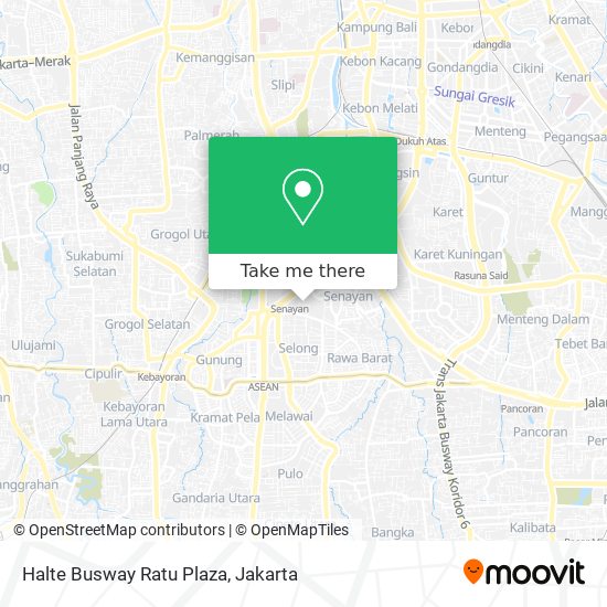 Halte Busway Ratu Plaza map