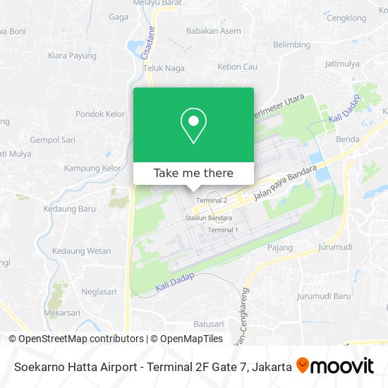 Soekarno Hatta Airport - Terminal 2F Gate 7 map