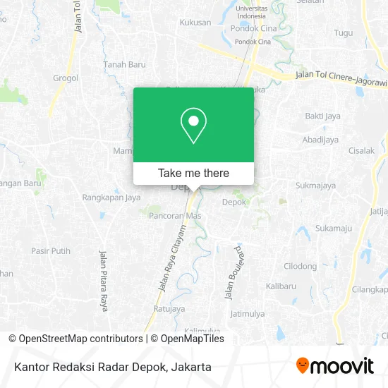 Kantor Redaksi Radar Depok map
