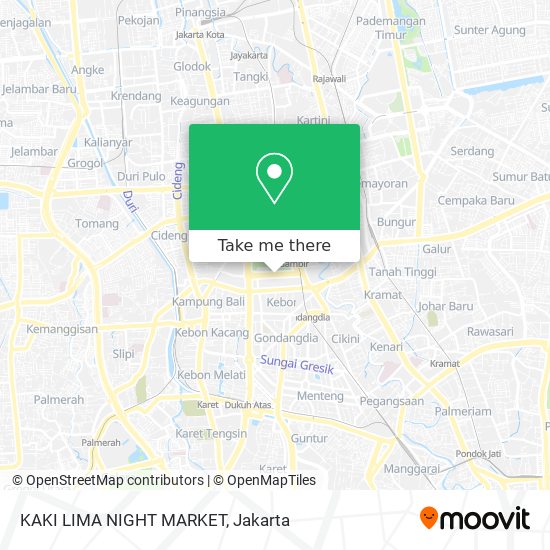 KAKI LIMA NIGHT MARKET map