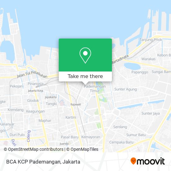 BCA KCP Pademangan map