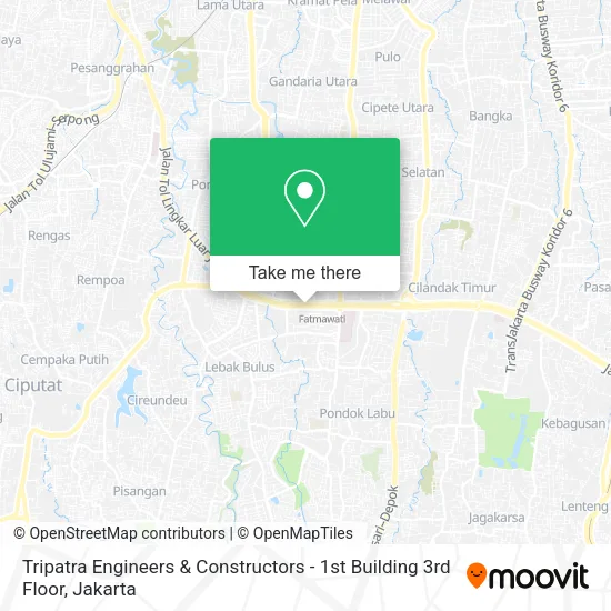 Tripatra Engineers & Constructors - 1st Building 3rd Floor map