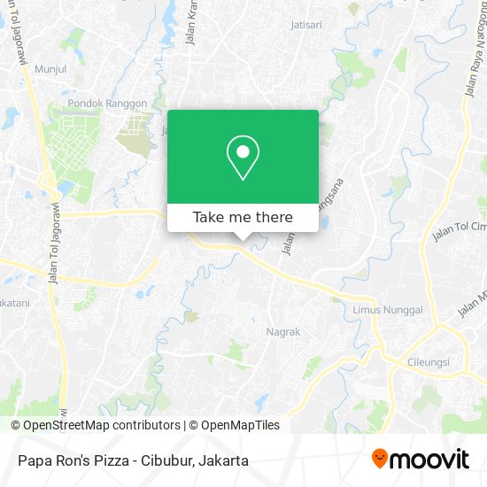 Papa Ron's Pizza - Cibubur map