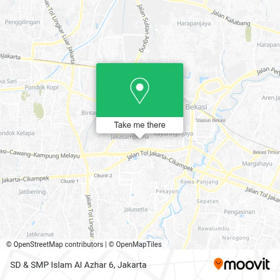 SD & SMP Islam Al Azhar 6 map