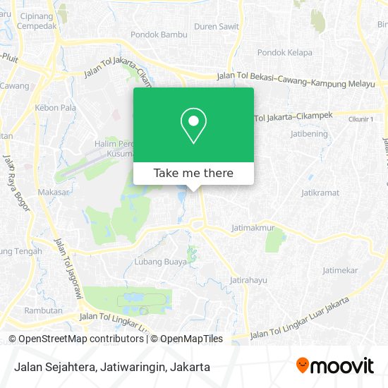 Jalan Sejahtera, Jatiwaringin map