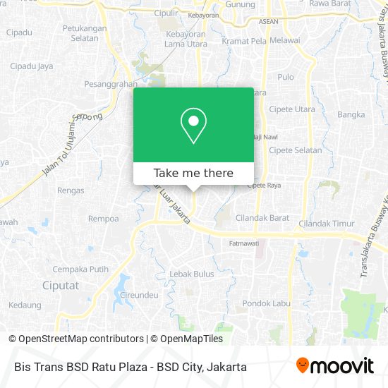 Bis Trans BSD Ratu Plaza - BSD City map