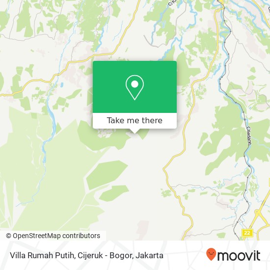 Villa Rumah Putih, Cijeruk - Bogor map