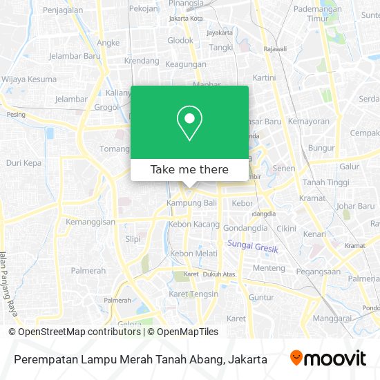 Perempatan Lampu Merah Tanah Abang map