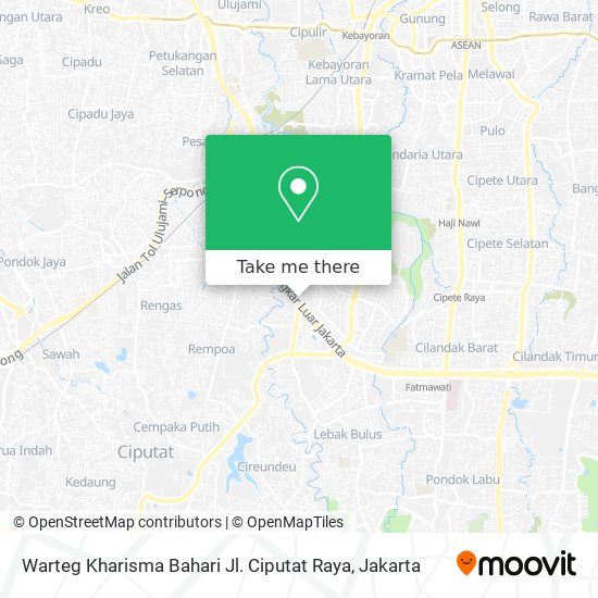 Warteg Kharisma Bahari Jl. Ciputat Raya map