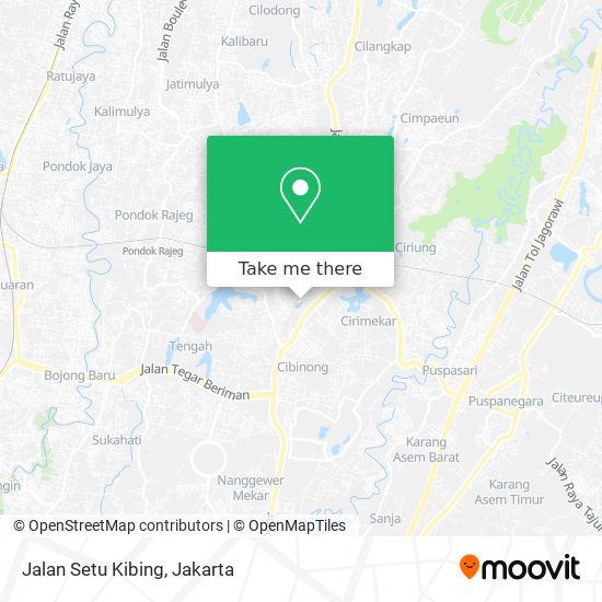 Jalan Setu Kibing map