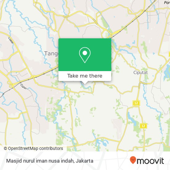 Masjid nurul iman nusa indah map