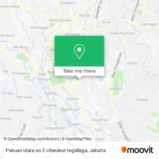 Pakuan utara no 2 ciheuleut tegallega map