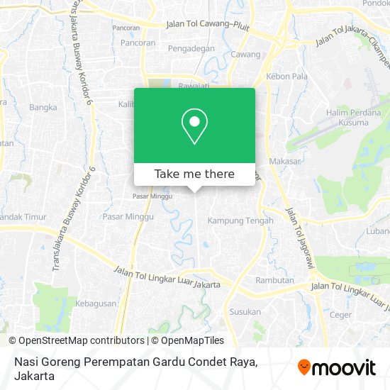 Nasi Goreng Perempatan Gardu Condet Raya map